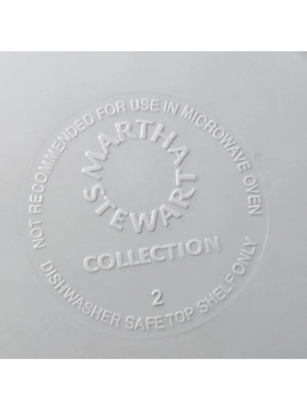 Martha Stewart Collection 2 Melamine Mixing Bowls Replacements Blue White